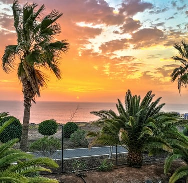 Couché de soleil aux Canaries
