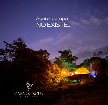La noche espectacular bajo las estrellas en Casa Quincha Glamping
