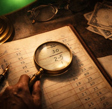 An old ledger of an Indian accountant