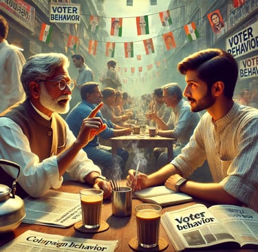 Tushar explaining the voter behaviour to his younger self. 