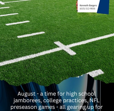 August 2025 Newsletter - It's Football Time in Tennessee