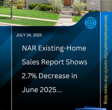 Housing Market Update as of July 24, 2025
