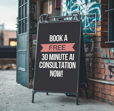 a sign board with a sign reading'book a free coffee at the coffee shop