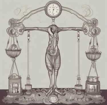 стилизованная фигура человека с детально прорисованными мышцами и внутренними структурами тела