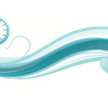 Иллюстрация с тонометром и плавными линиями. Символ контроля и баланса артериального давления.