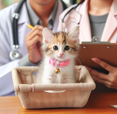 Kitten at the vet