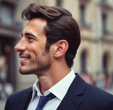 man in orange vest wearing white helmet