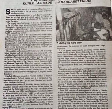 Effects of immigration in Nigeria - 1988-1990