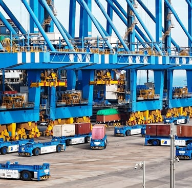 qingdao port china's fully automated port