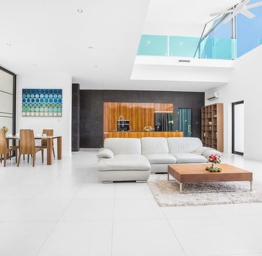 living room with a couch and a table on Koh Samui