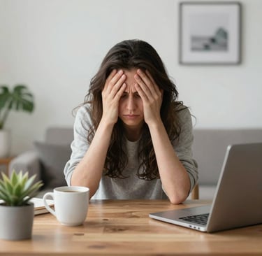 a magnifying glass sitting on top of a piece of paper