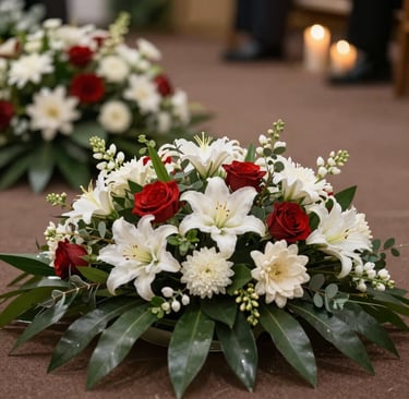 a magnifying glass sitting on top of a piece of paper