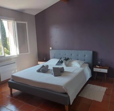 Chambre avec literie de qualité