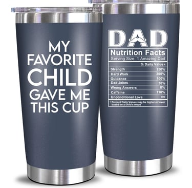 NewEleven 20 Oz Tumbler Dad Child Navy