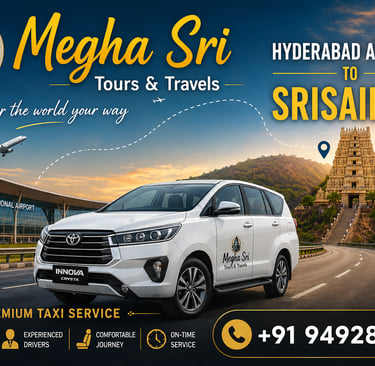 hyderabad airport to srisailam taxi service