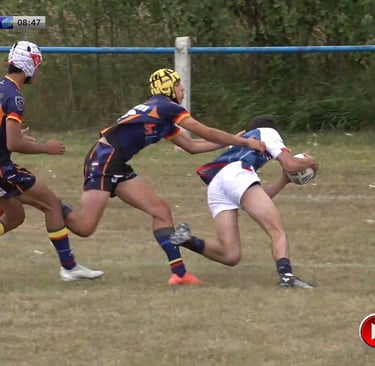 England rugby player scores a Try