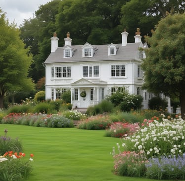 A garden filled with lots of different types of plants