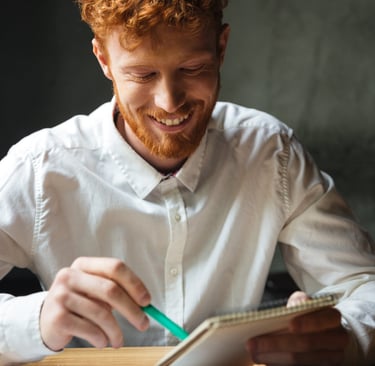 Homme en séance de coaching