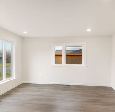 Smooth ceiling after popcorn ceiling removal in an Anchorage Alaska home
