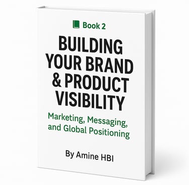 a book cover of building your brand and product