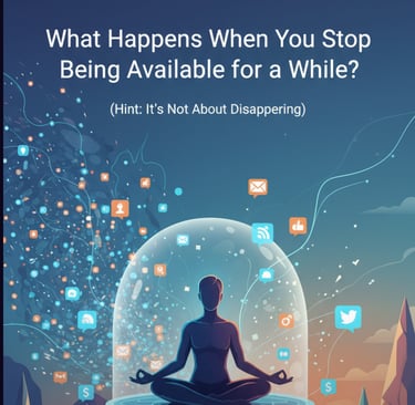 a man meditating in a snow globe