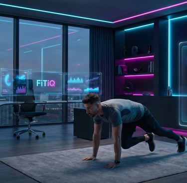 man doing mountain climber with a digital clock behind him
