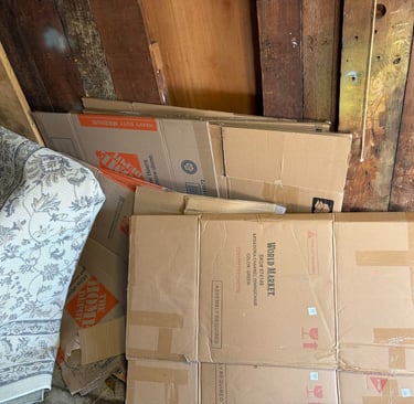 Bulk cardboard hauling by SFC Junk Removal in Hayward, Novato & Fremont.