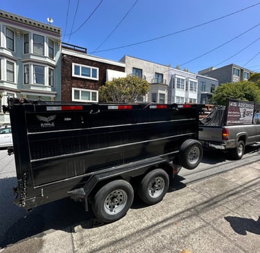 Bank-owned property hauling near me in SF 94110, Novato & Fremont.
