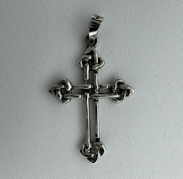Sterling Silver Celtic Cross Pendant (32mm)