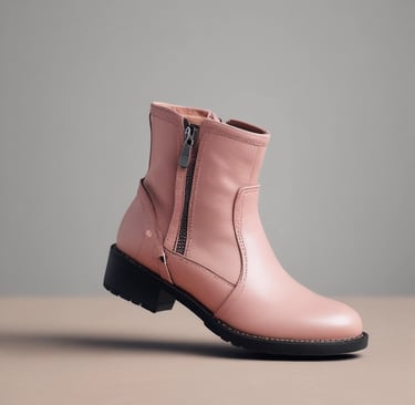 A display features a pair of children's sneakers with navy blue fabric and bright red toes, white laces, and white soles. They are placed on a shelf in a shoe store with other footwear visible in the background, arranged neatly on several shelves.