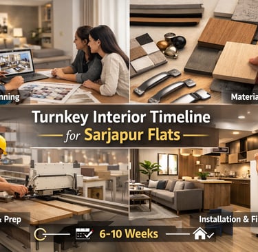 Turnkey Interior Timeline for Sarjapur Flats