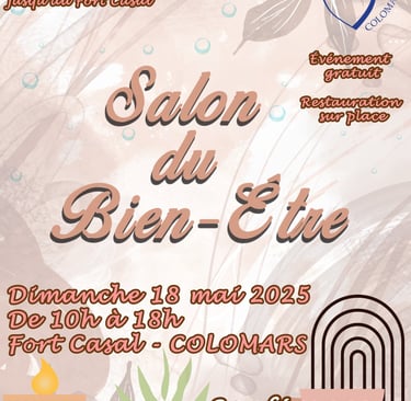 affiche salon du bien etre de Colomars 2025 therapie