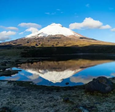 Ecuador - Laguna Santo Domingo - With Cotopaxi Volcano