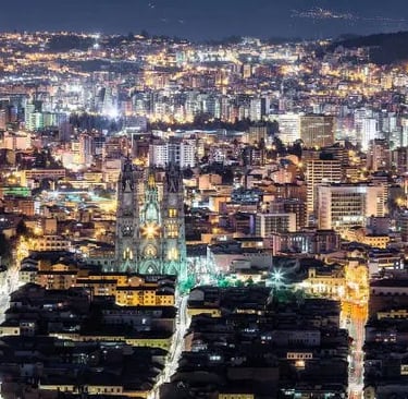 Ecuador - Quito -  night panorama