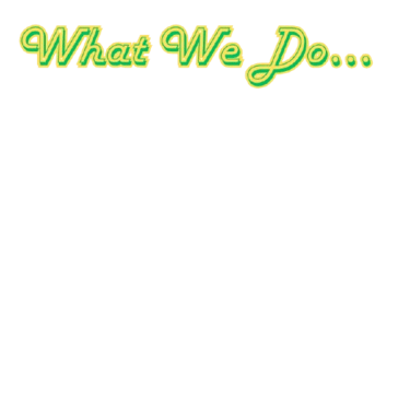 the words what we do in green and yellow colors