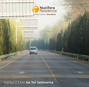 Nucifera Residence dekat dengan gerbang tol Jatiwarna
