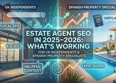 2026 Estate agent SEO guide for UK and Spanish property specialists.