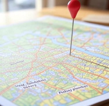 A map of West Yorkshire highlighting Leeds with a pin, surrounded by local SEO keywords like JJSEO