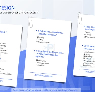 Product Design Check-list