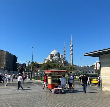 New mosque Istanbul from the road