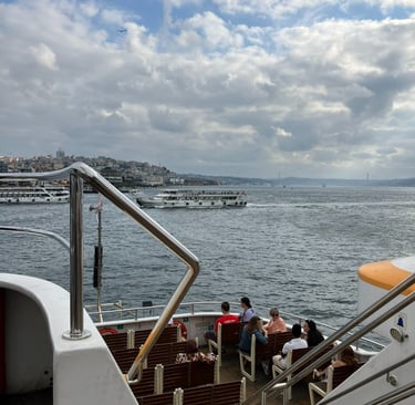 Ferry ride along the Golden Horn in Istanbul