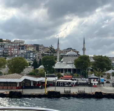 Uskudar waterfront and Mosque in Turkiye 