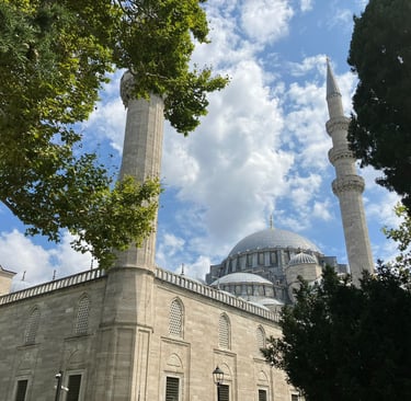 Suleymaniye Mosque dome and minarets