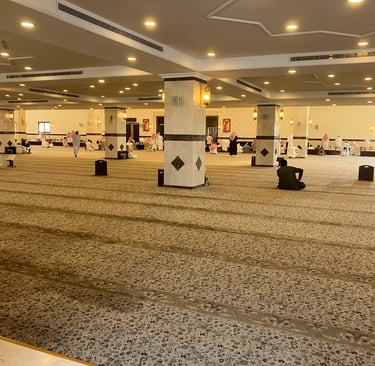 Interior of Mosque in Jeddah, Saudi Arabia