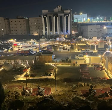 View from mountain of Jeddah Suburb, Saudi Arabia