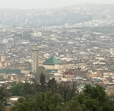 View of Fez Old Medina, Morocco in the morning