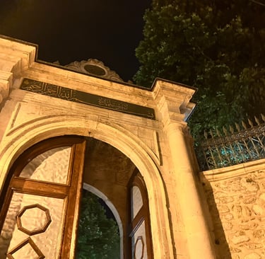 Entrance to Hirka-I Serif Mosque in Istanbul
