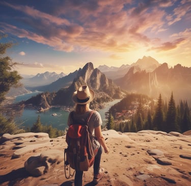 airplane on sky during golden hour