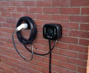 EV charger installed on driveway in Bexley by Alma Electrical