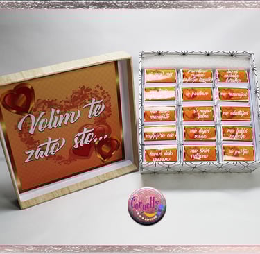 Čokoladica s personaliziranom porukom i imenom slavljenika